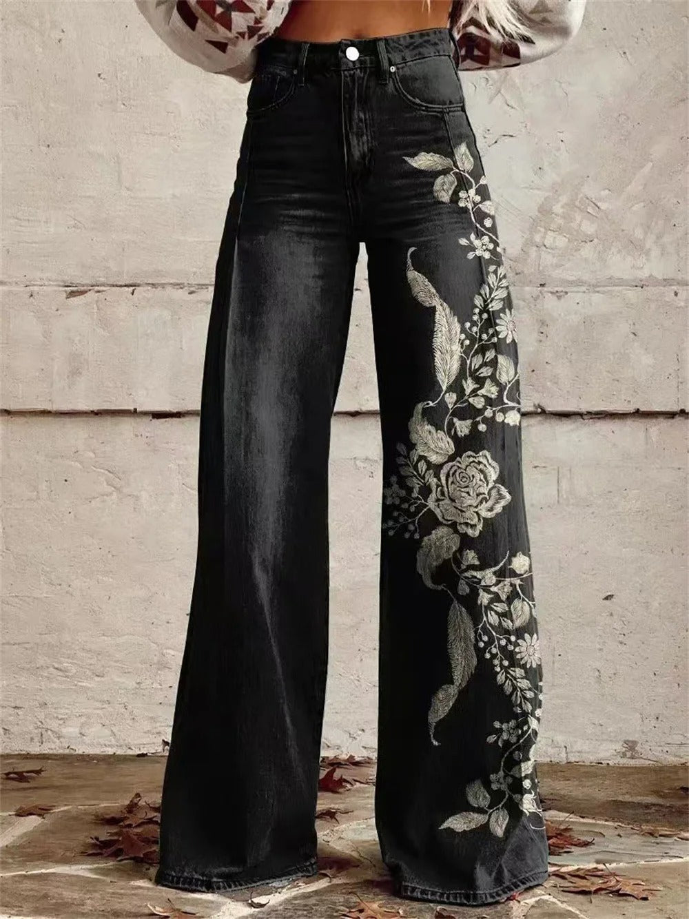 Grace™ - Casual Stilfulde Bredbenede Bukser