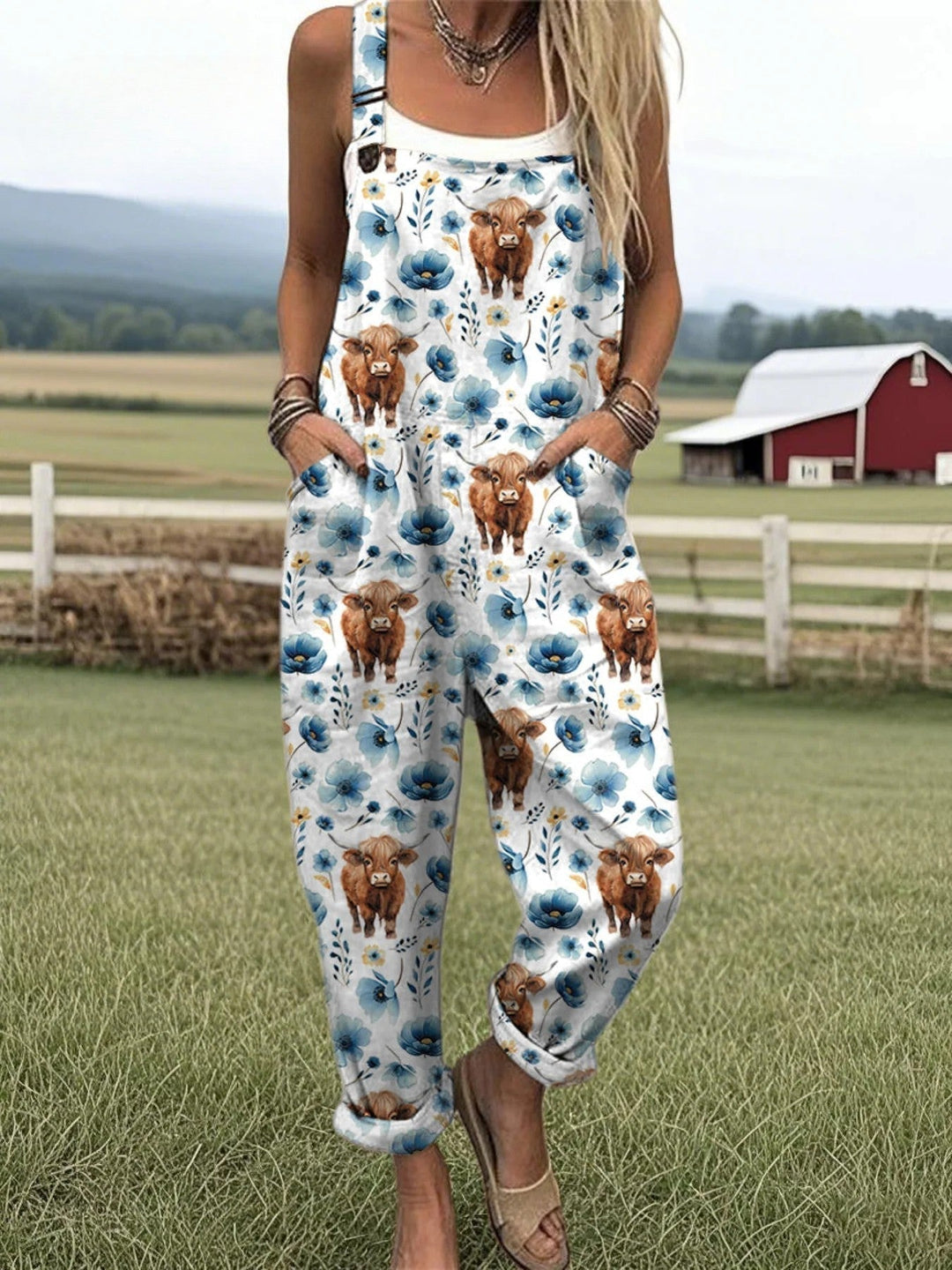 Maja™ | Overalls med Højlændsk Blomsterprint