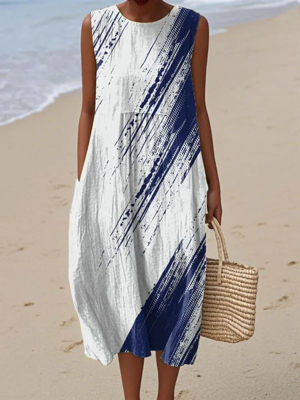 Birte™ - Hverdags Elegant Midi-Kjole