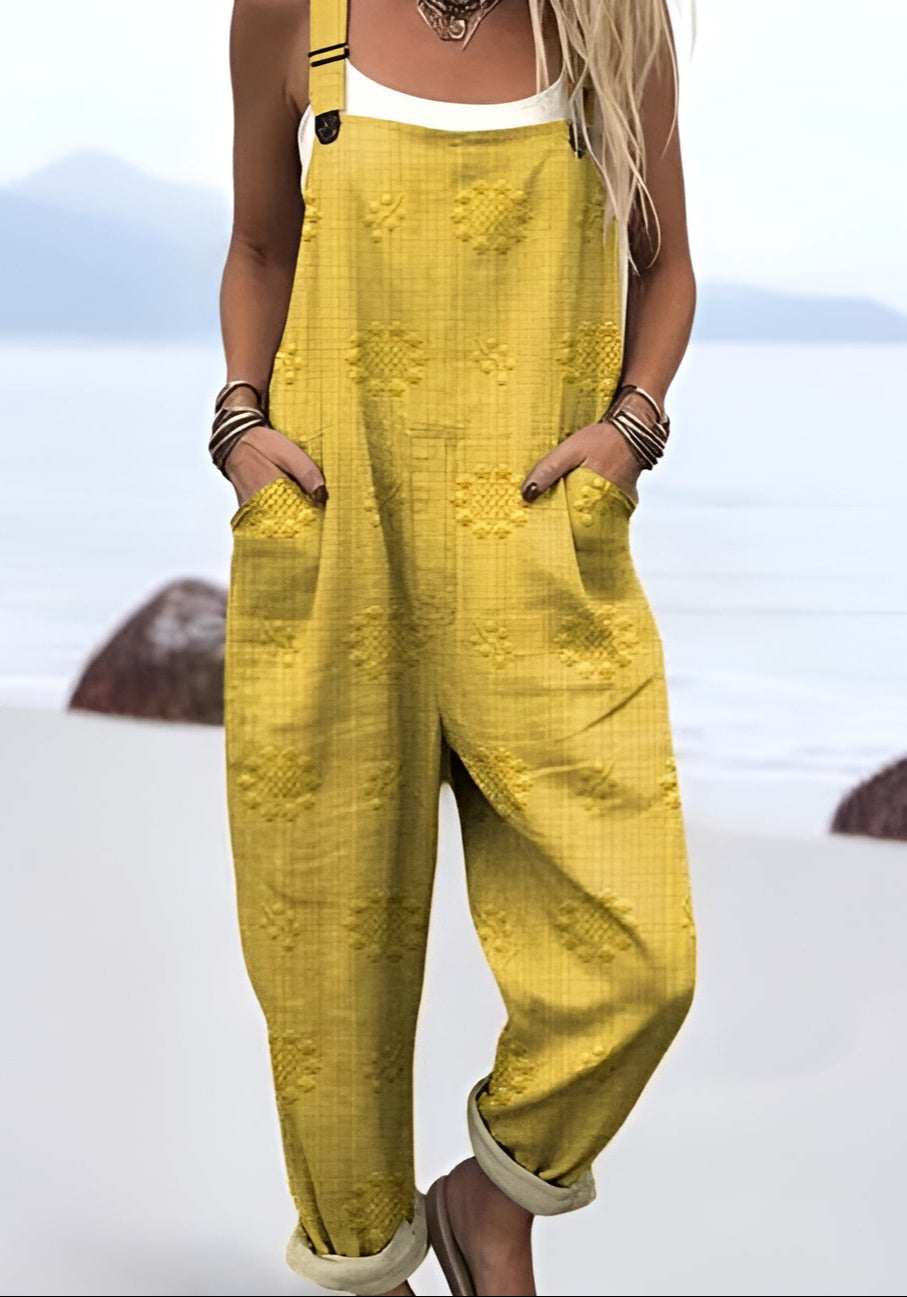 Maj™ | Vevet Dungarees med Lommer