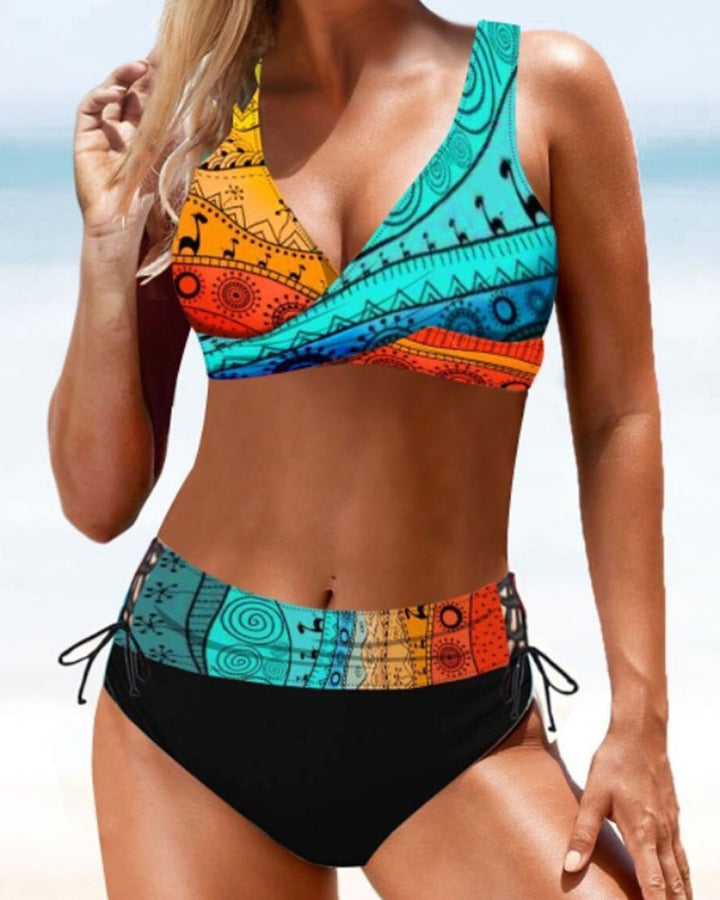 Emma™ | Farverig bikinibadedragt