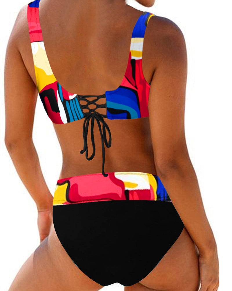 Emma™ | Farverig bikinibadedragt