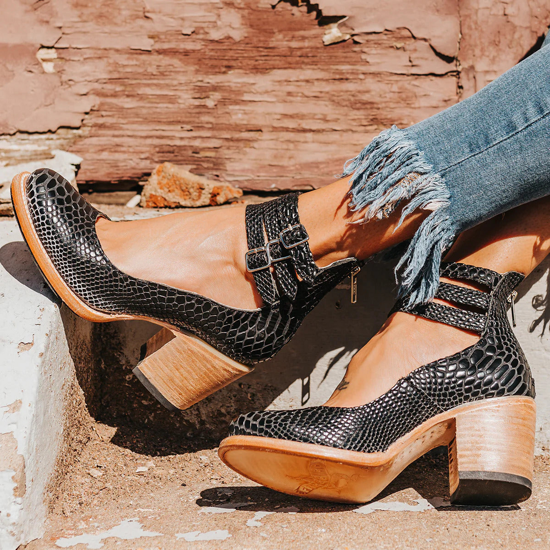 Ginevra™ - Multi-strop pumps med chunky hæl