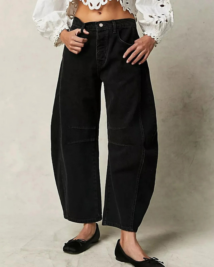 Astrid™ - Komfortable brede ben jeans