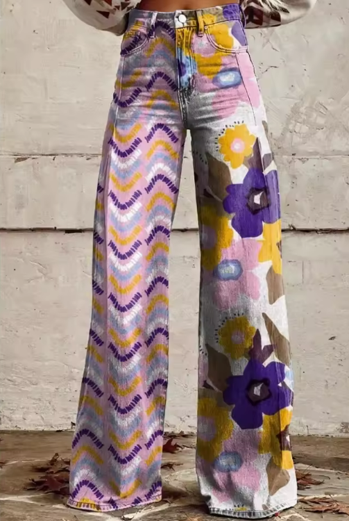 Sigrid - Forår Blomster Bukser