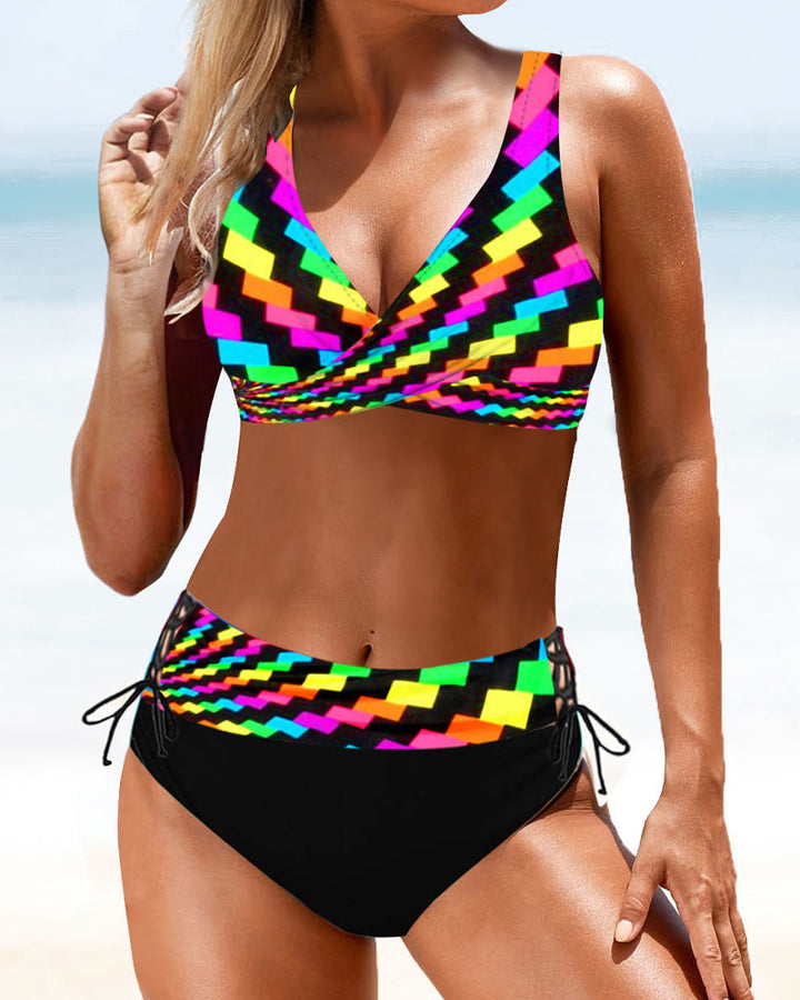Emma™ | Farverig bikinibadedragt