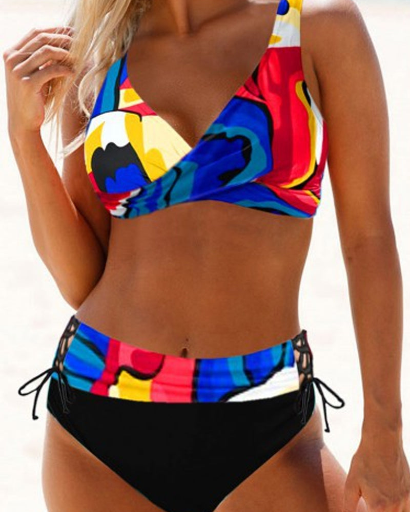 Emma™ | Farverig bikinibadedragt