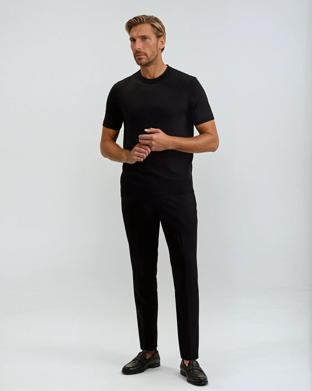Signature Supima T-shirt – Profond Sort