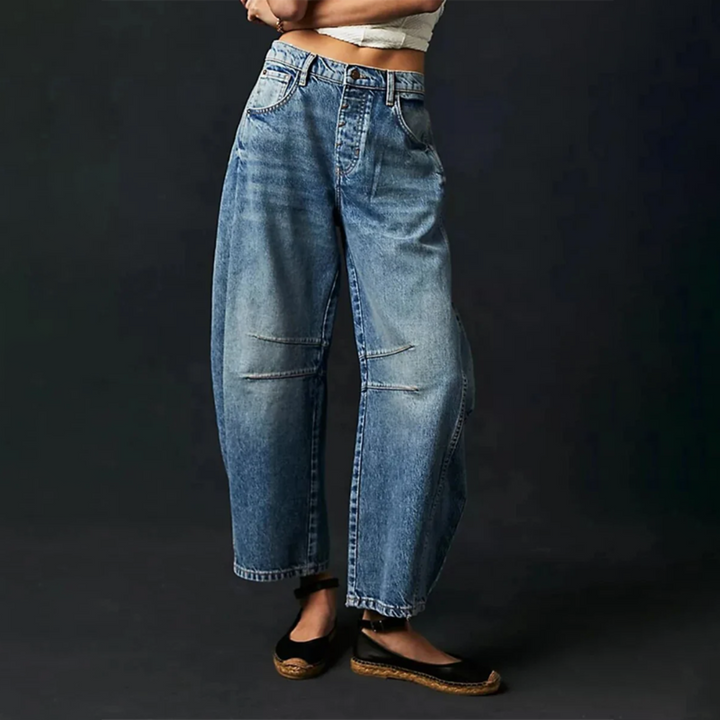 Astrid™ - Komfortable brede ben jeans