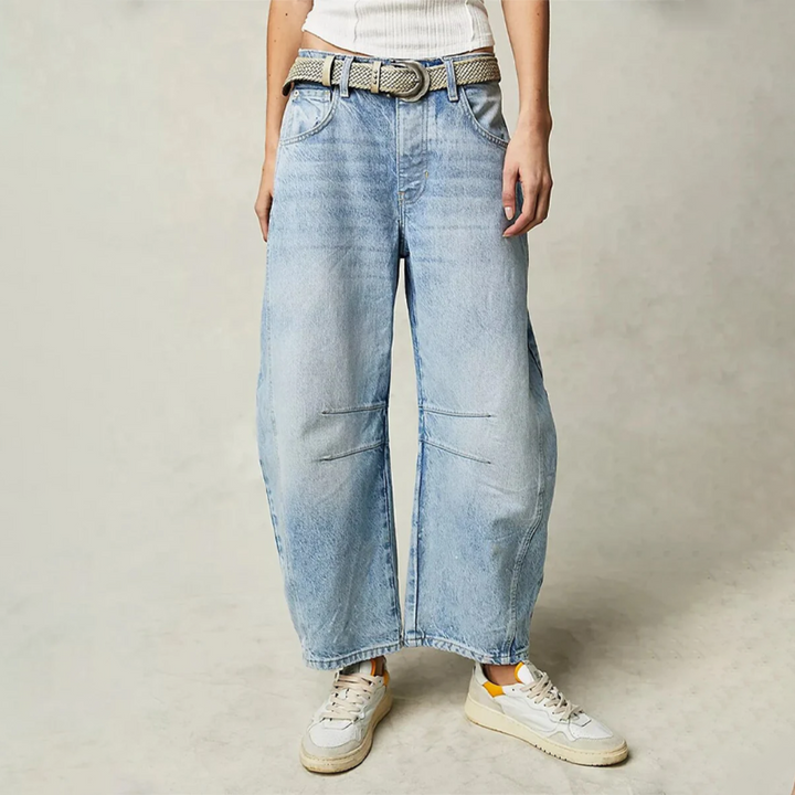 Astrid™ - Komfortable brede ben jeans
