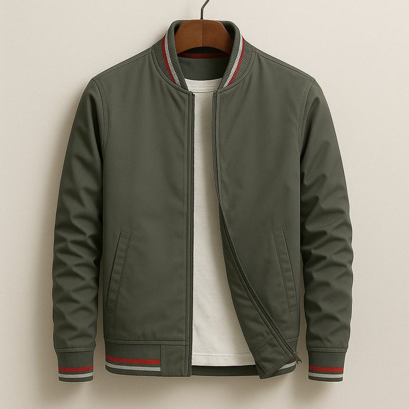 Henrik™ | Elegant bomberjakke med striber