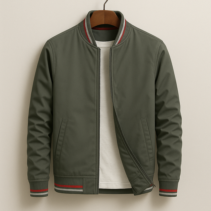 Henrik™ | Elegant bomberjakke med striber