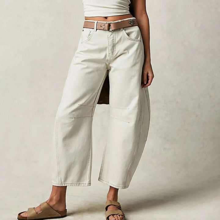 Astrid™ - Komfortable brede ben jeans