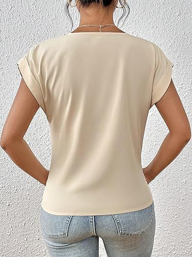 Celest™ - Koselig V-hals Casual T-shirt