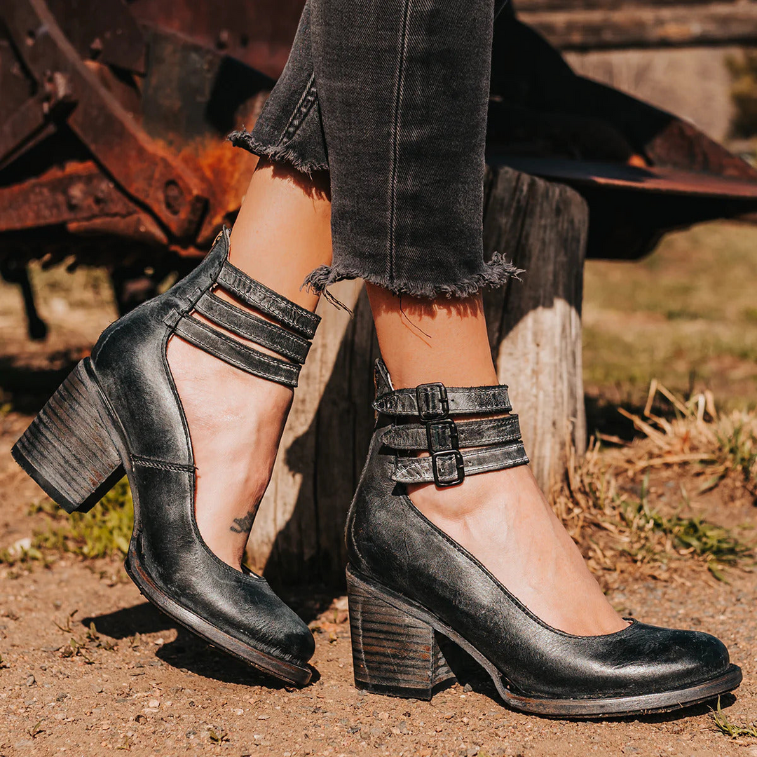 Ginevra™ - Multi-strop pumps med chunky hæl