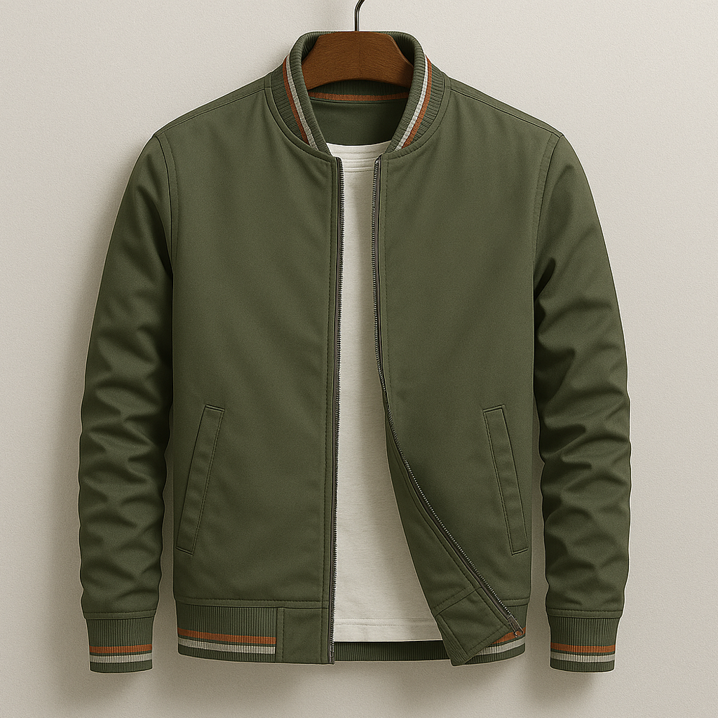 Henrik™ | Elegant bomberjakke med striber
