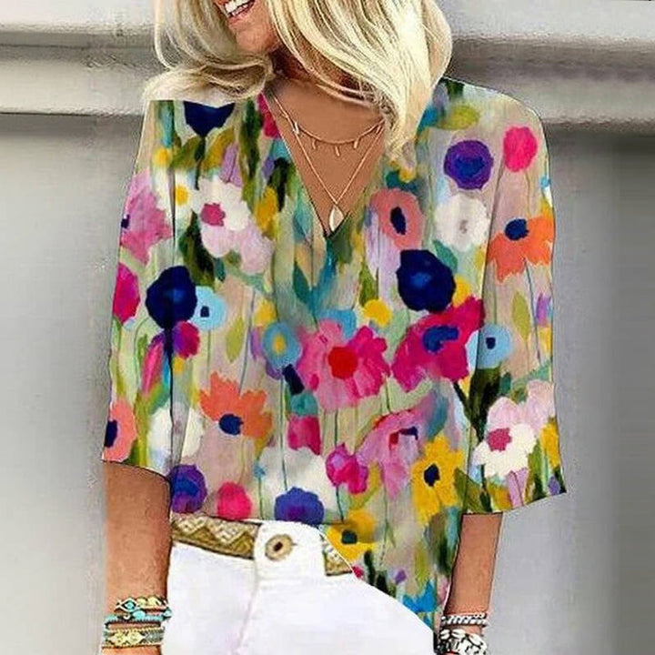 Ella™ – blomsteret bluse