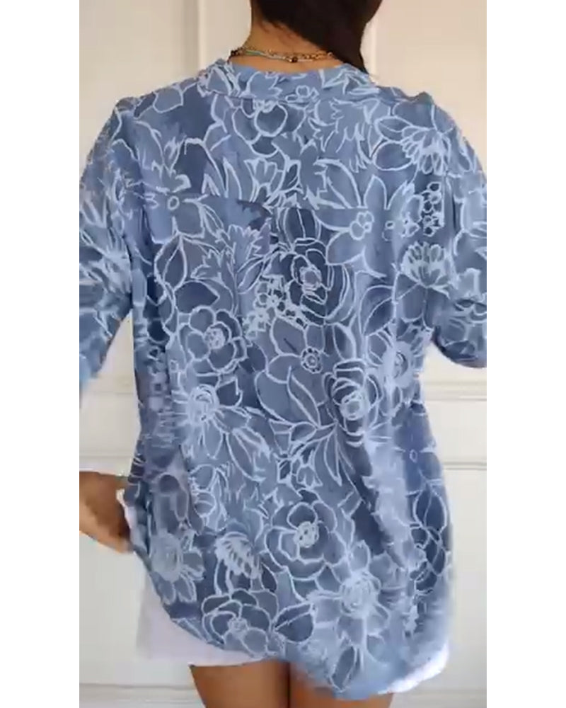 Sandra | Blomstret Bluse
