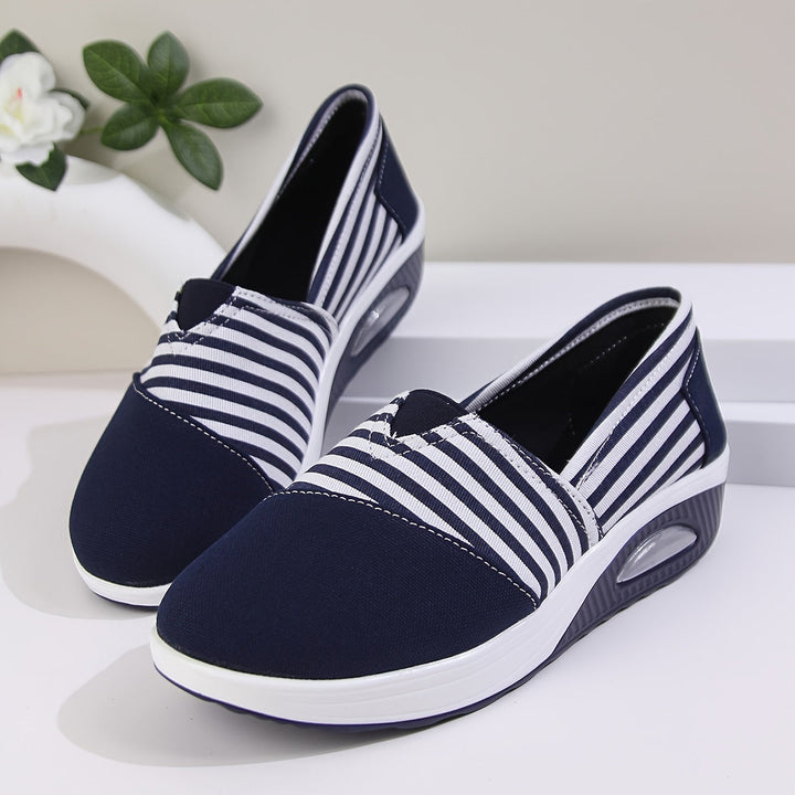 Grete | Komfortable slip-on ortopædiske sneakers med striber