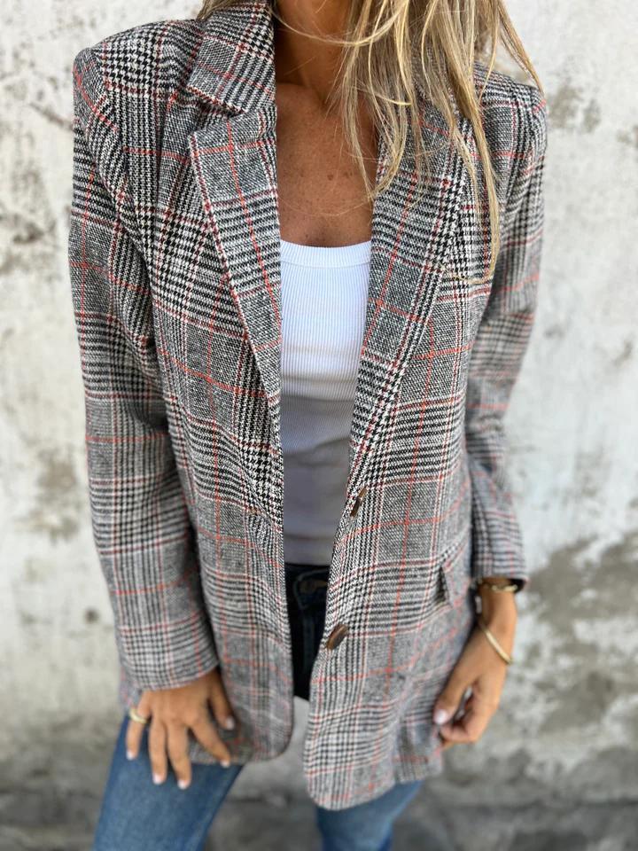 Revna | Casual ternet jakke med revers