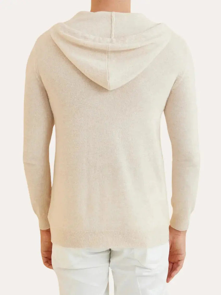 Essentiel Cashmere Hoodie - Crème Beige