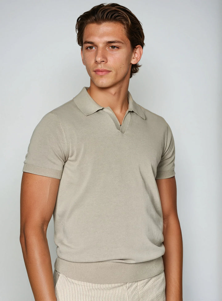 Polo Uden Knapper - Taupe
