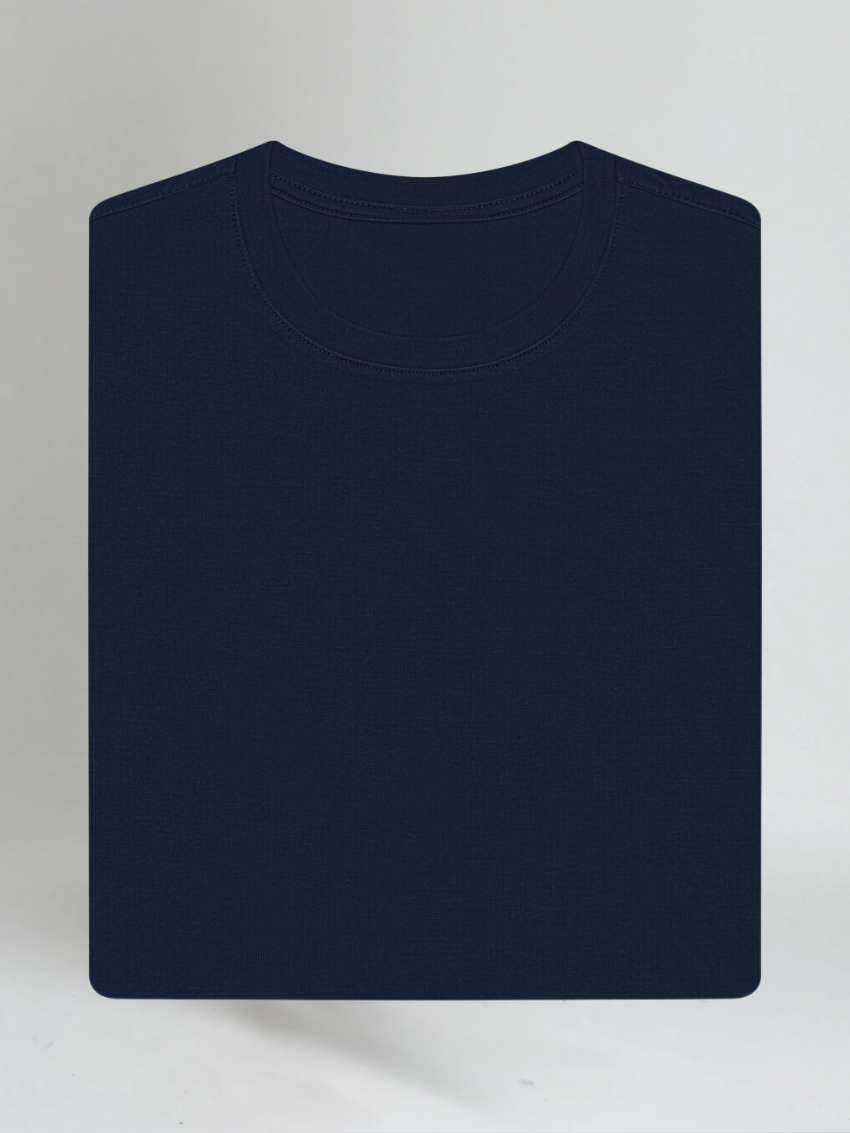 Signature Supima T-shirt – Marineblå