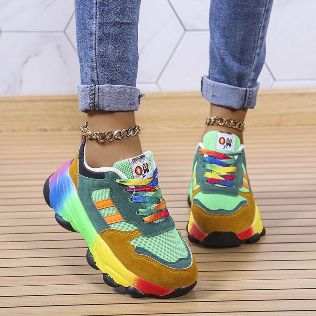 Aurora™ - Farverige Ortopædiske Sneakers til Komfort og Stil