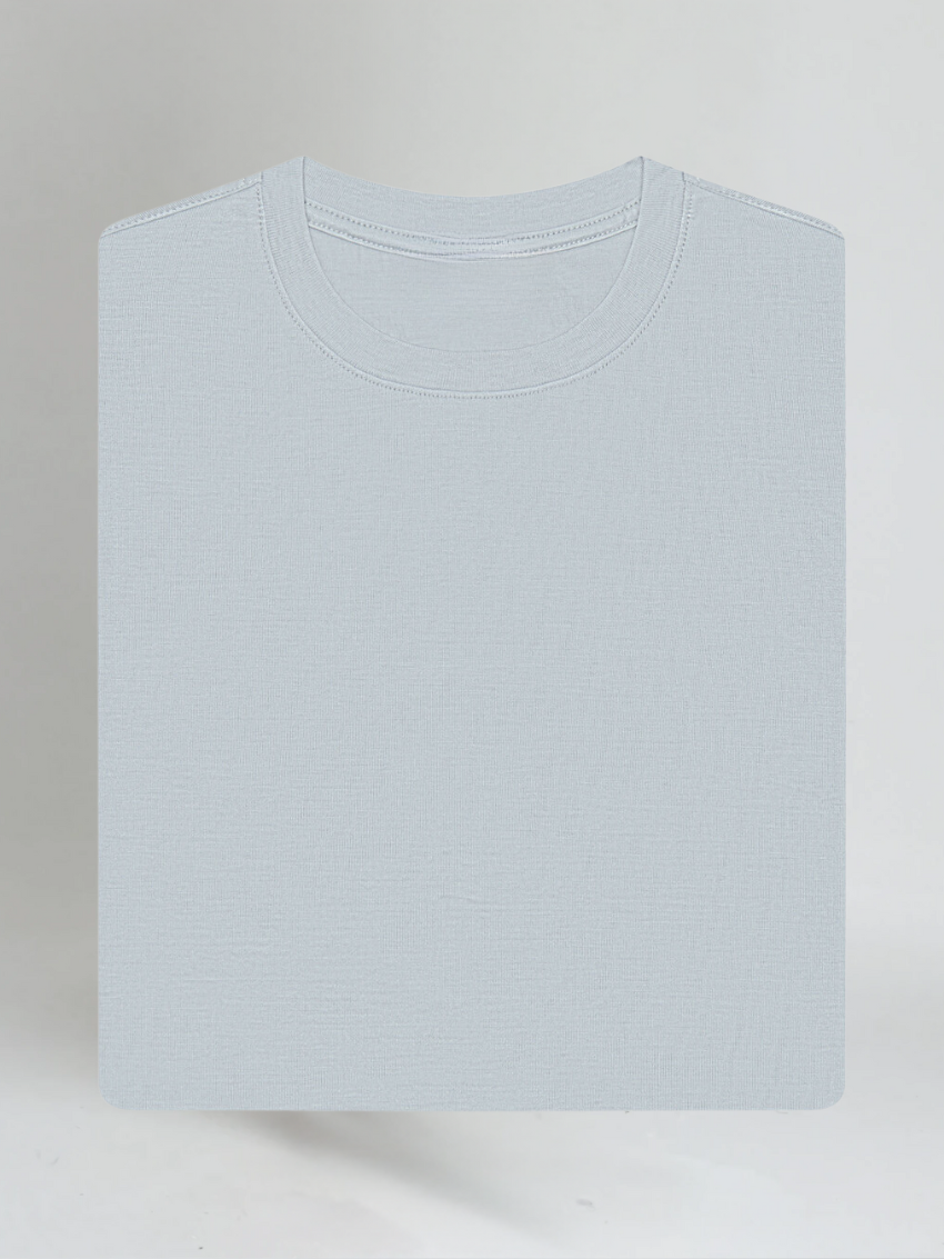 Signature Supima T-shirt – Lys grå
