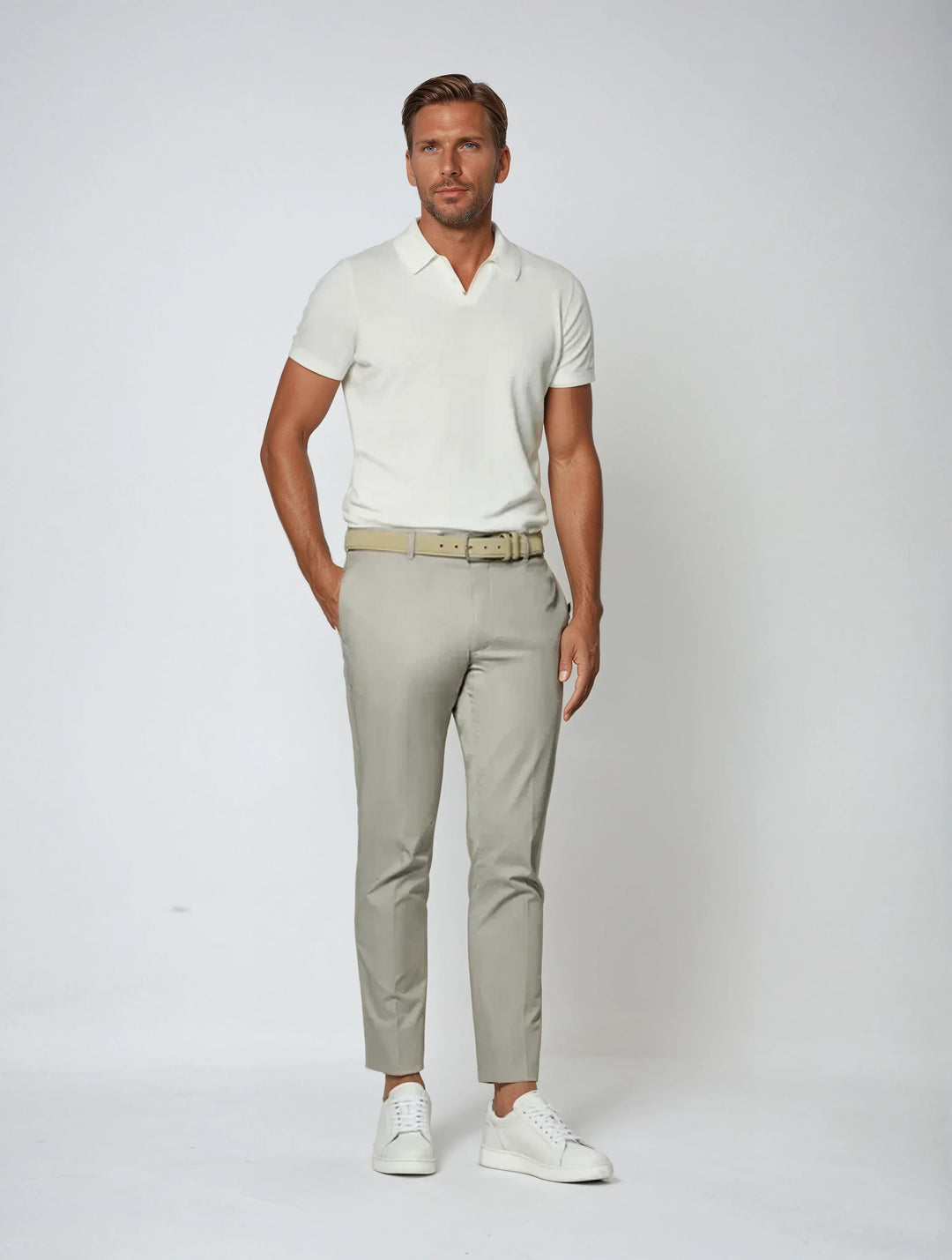 Polo Uden Knapper - Hvid