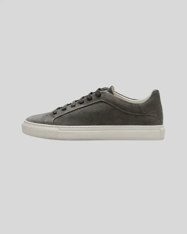 Læder Oxford Sneakers - Mørkegrå