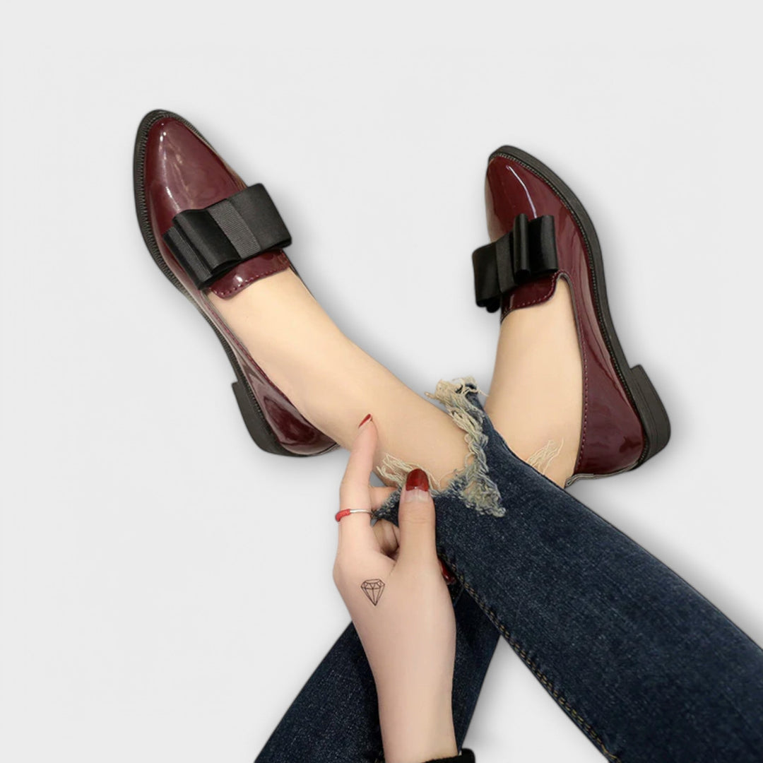 Heidi™ | Elegante mokkasiner med sløjfe