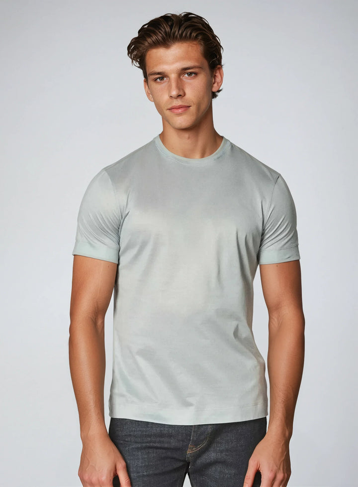 Signature Supima T-shirt – Lys grå