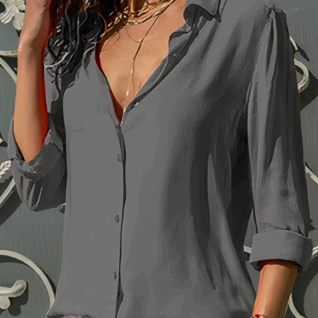 Alina | Elegant Chiffonbluse til kvinder