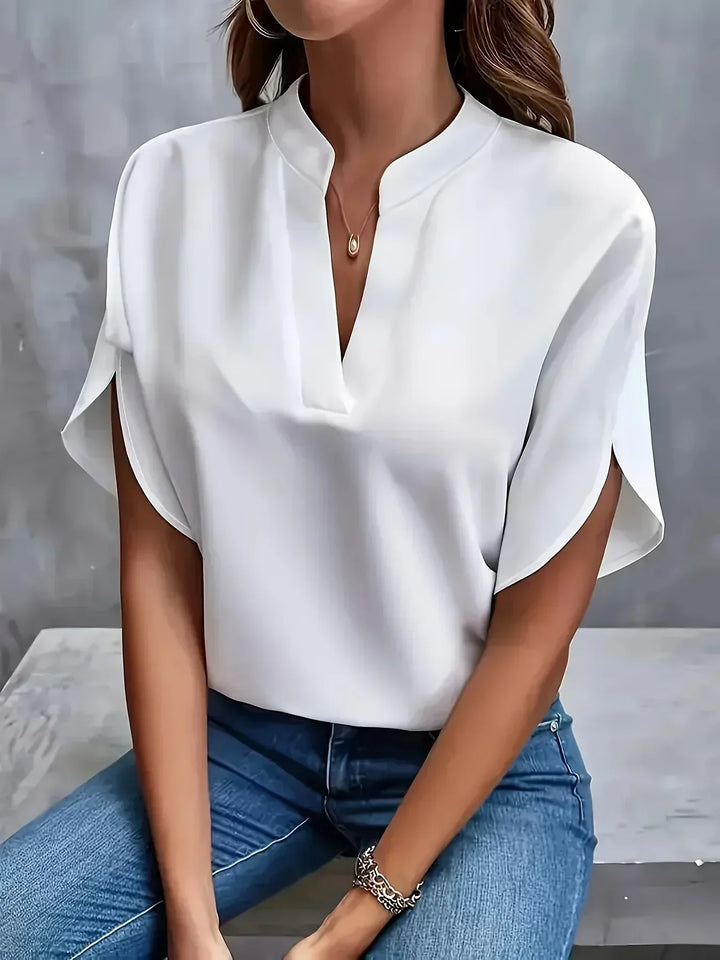 Thalia™ - Elegant V-Hals Bluse