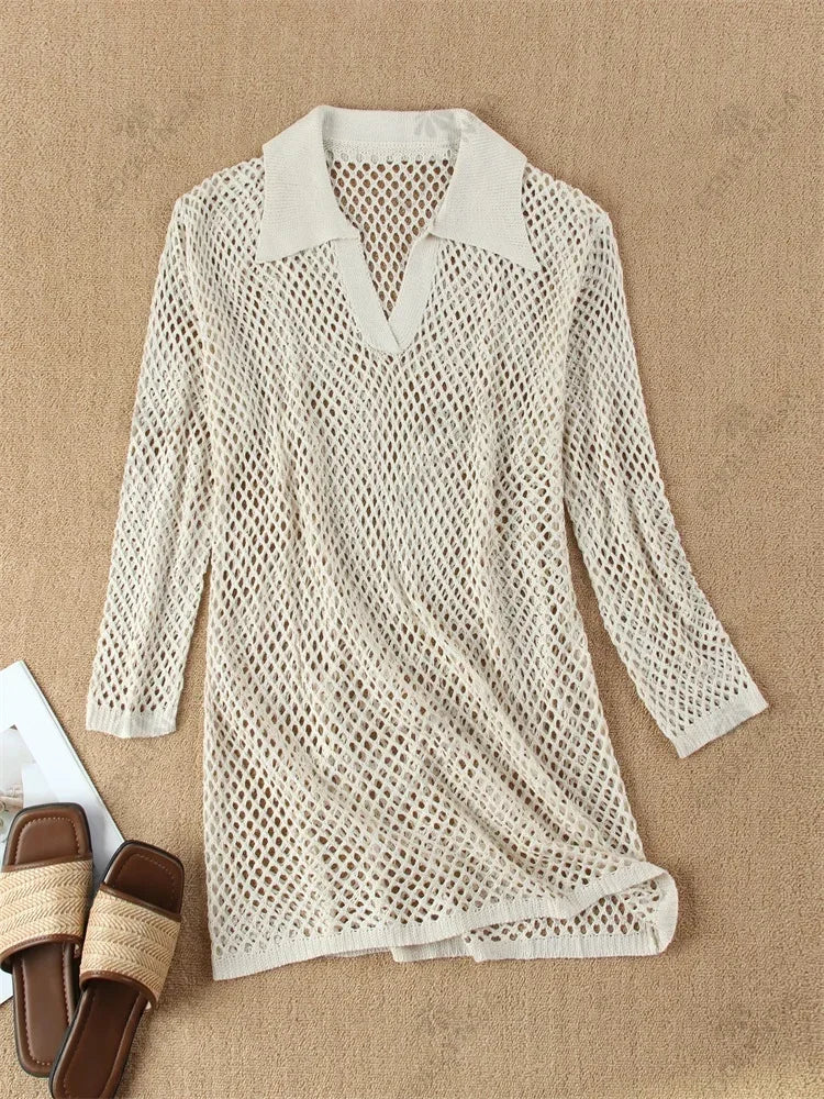 Tiara™ | Beach Knit Mini Kjole