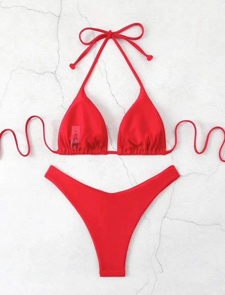 Carla | Snøre Bikini Sæt