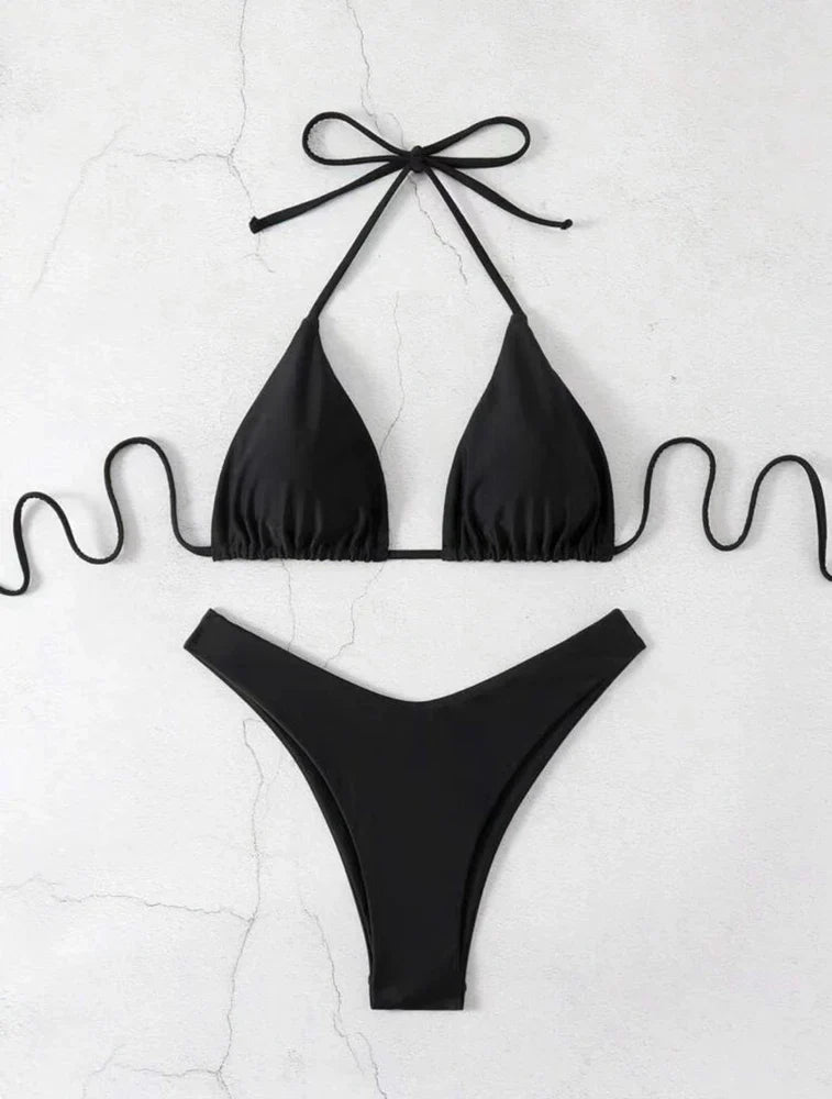 Carla | Snøre Bikini Sæt