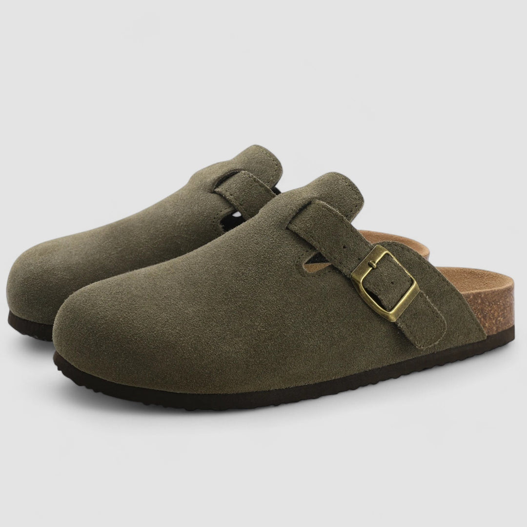 KAJA™ | Livia – Komfortable slip-ons i ruskind med ortopædisk støtte