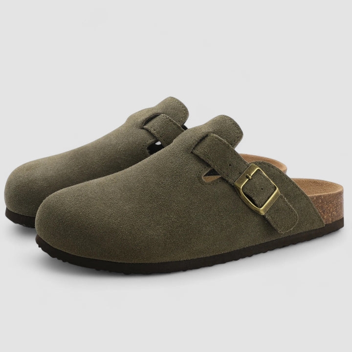 KAJA™ | Livia – Komfortable slip-ons i ruskind med ortopædisk støtte