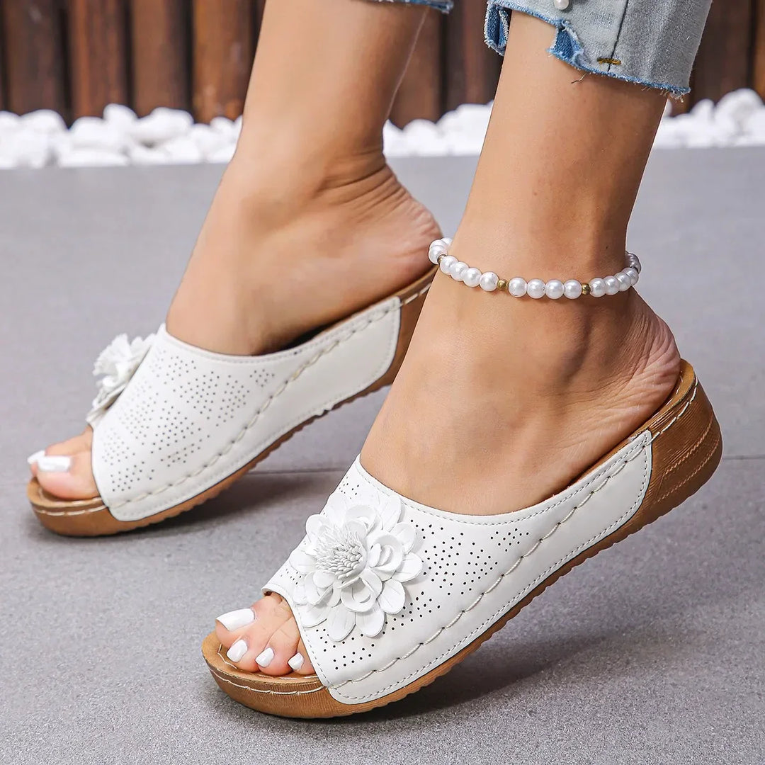 Bente | Elegante Blomster Slippers