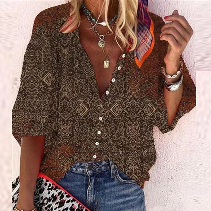 Ayelin™ – vintage knap bluse