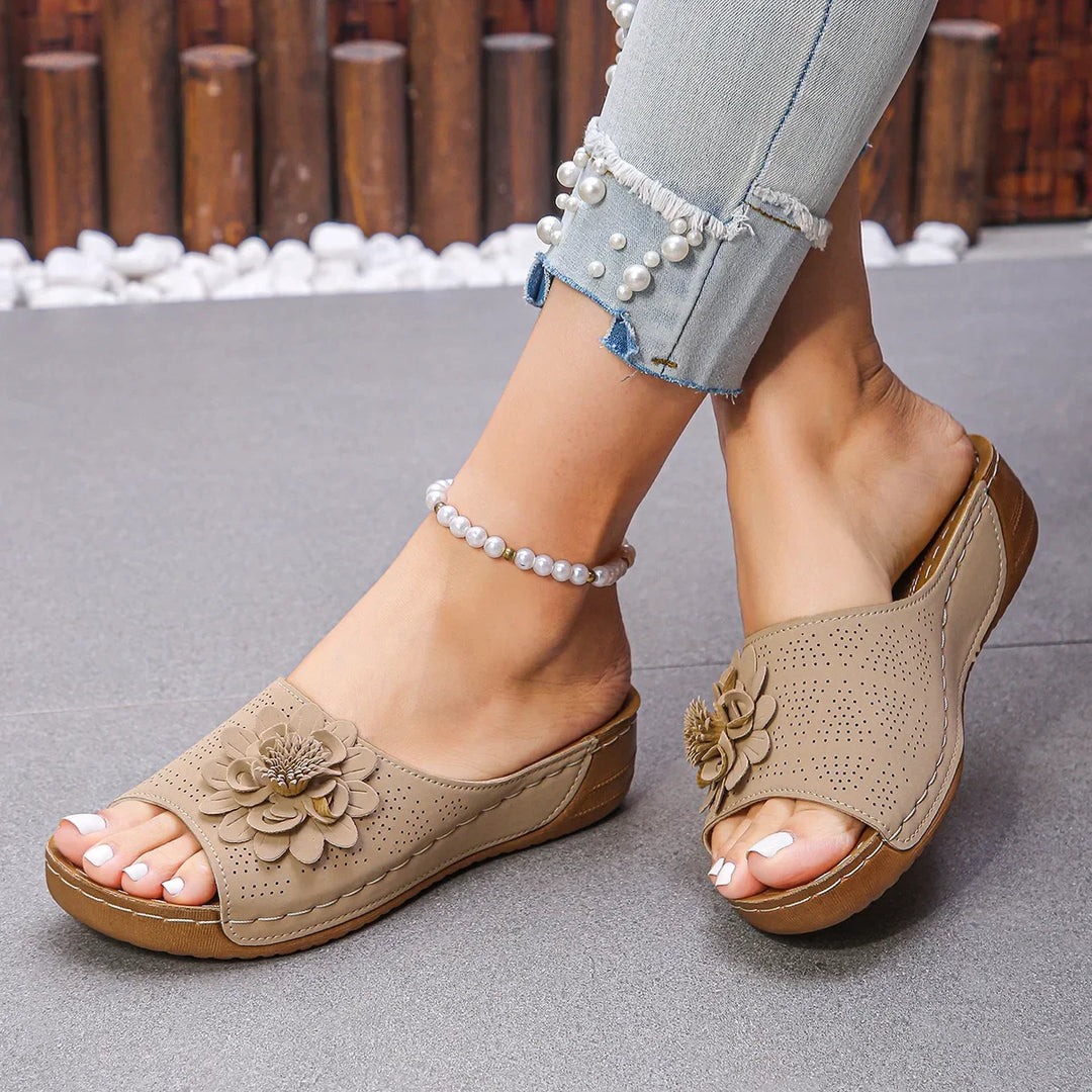 Bente | Elegante Blomster Slippers