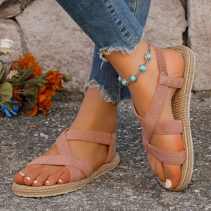 KAJA™ | Alma – Lettere sandaler med elastiske stropper og naturinspireret sål