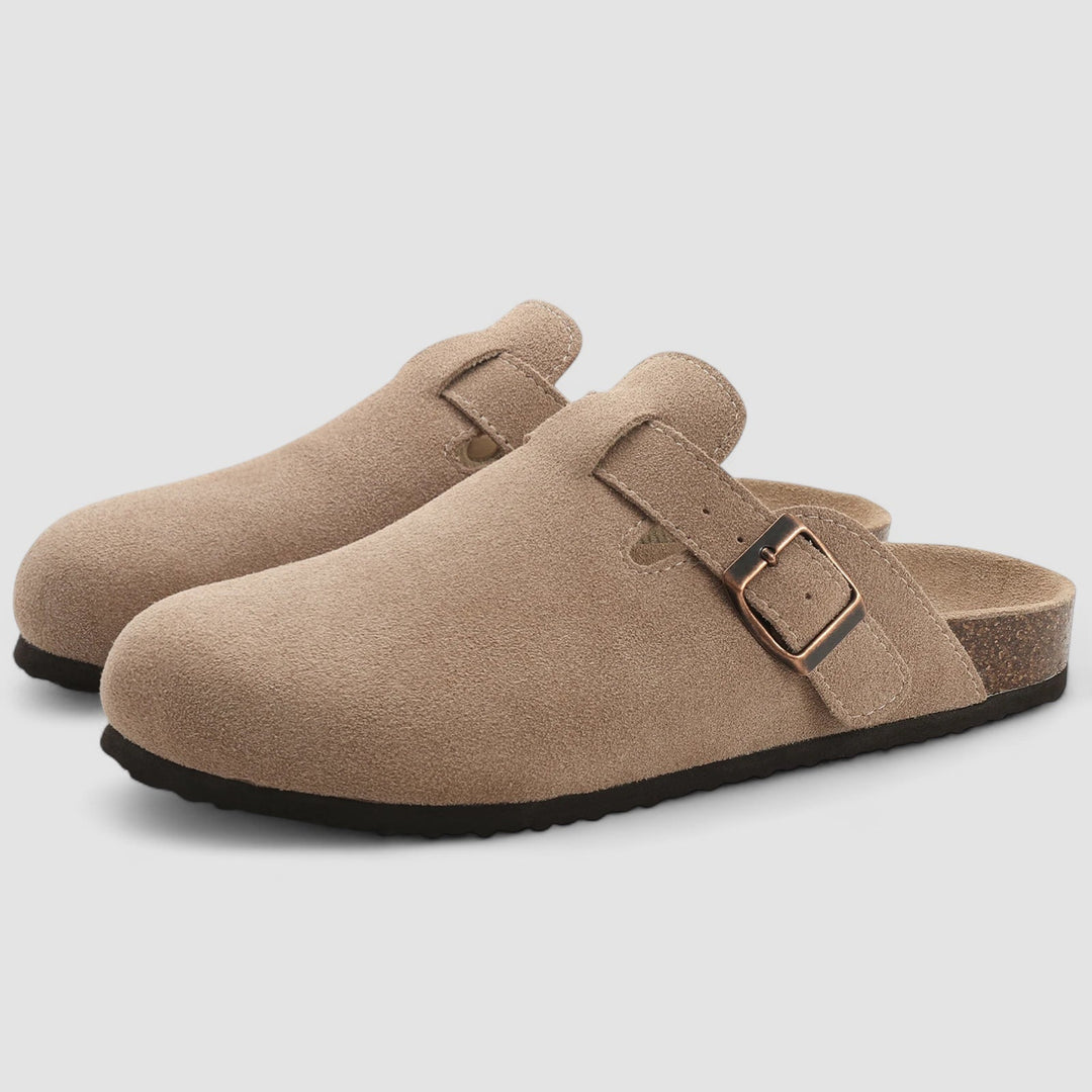 KAJA™ | Livia – Komfortable slip-ons i ruskind med ortopædisk støtte