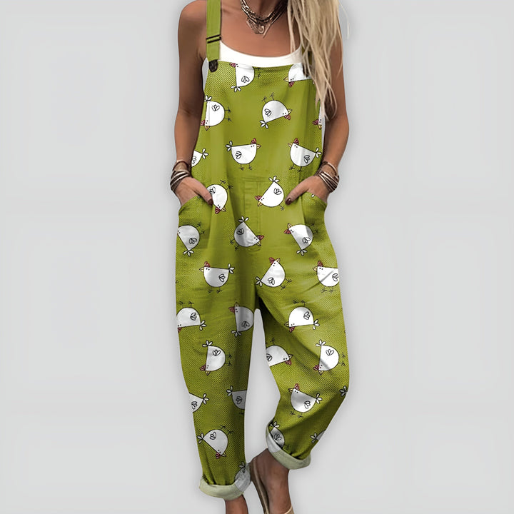 Anja™ - Komfortabel og Stilfuld Jumpsuit med Løs Pasform
