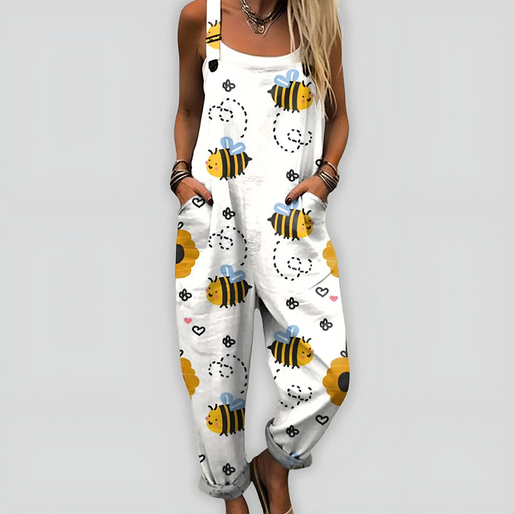 Anja™ - Komfortabel og Stilfuld Jumpsuit med Løs Pasform