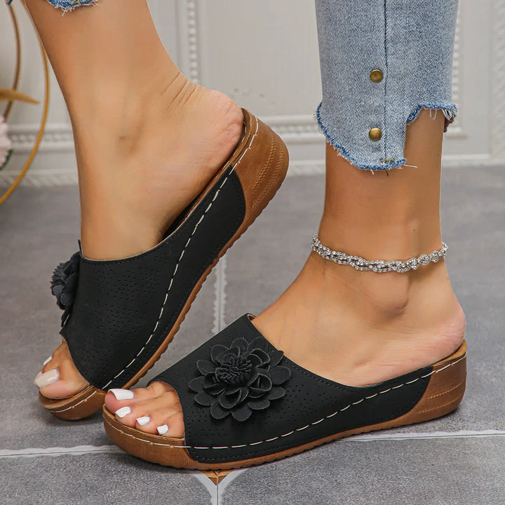 Bente | Elegante Blomster Slippers