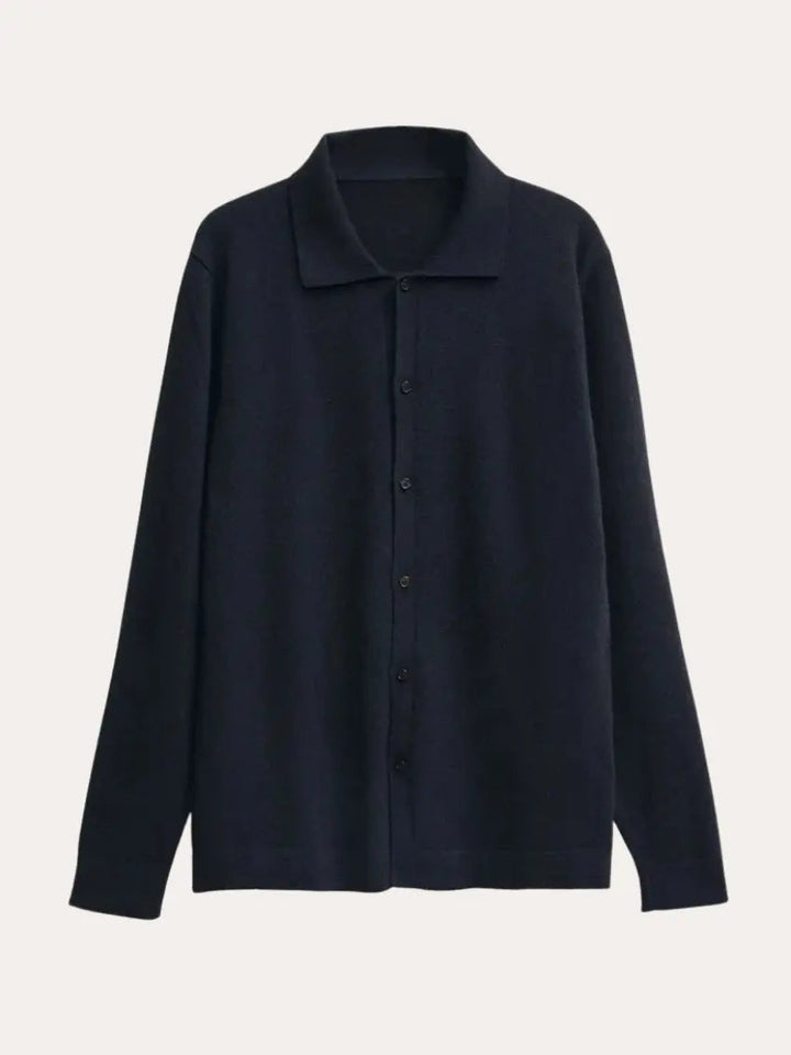 Cashwool Skjorte Marineblå