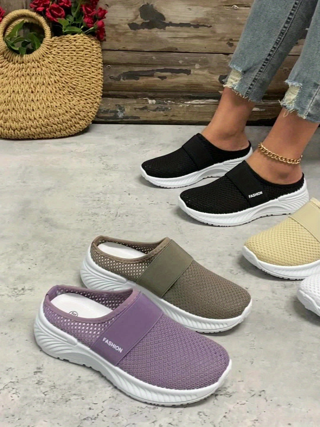 Sneakers – Mesh Overdel & Fleksibel Sål